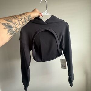 BuffBunny Charcoal Cropped Hoodie